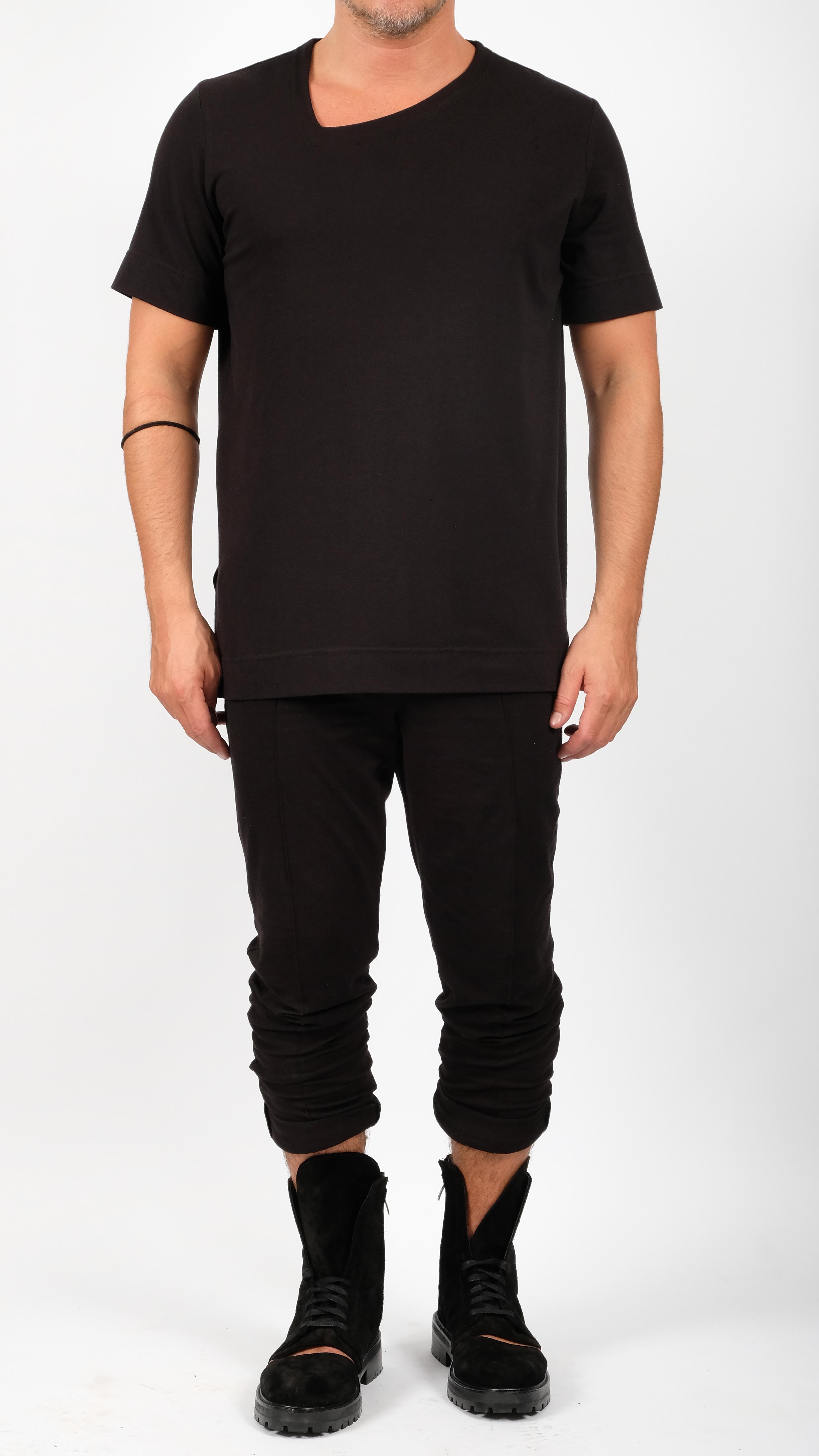 Jersey T Shirt with Side V