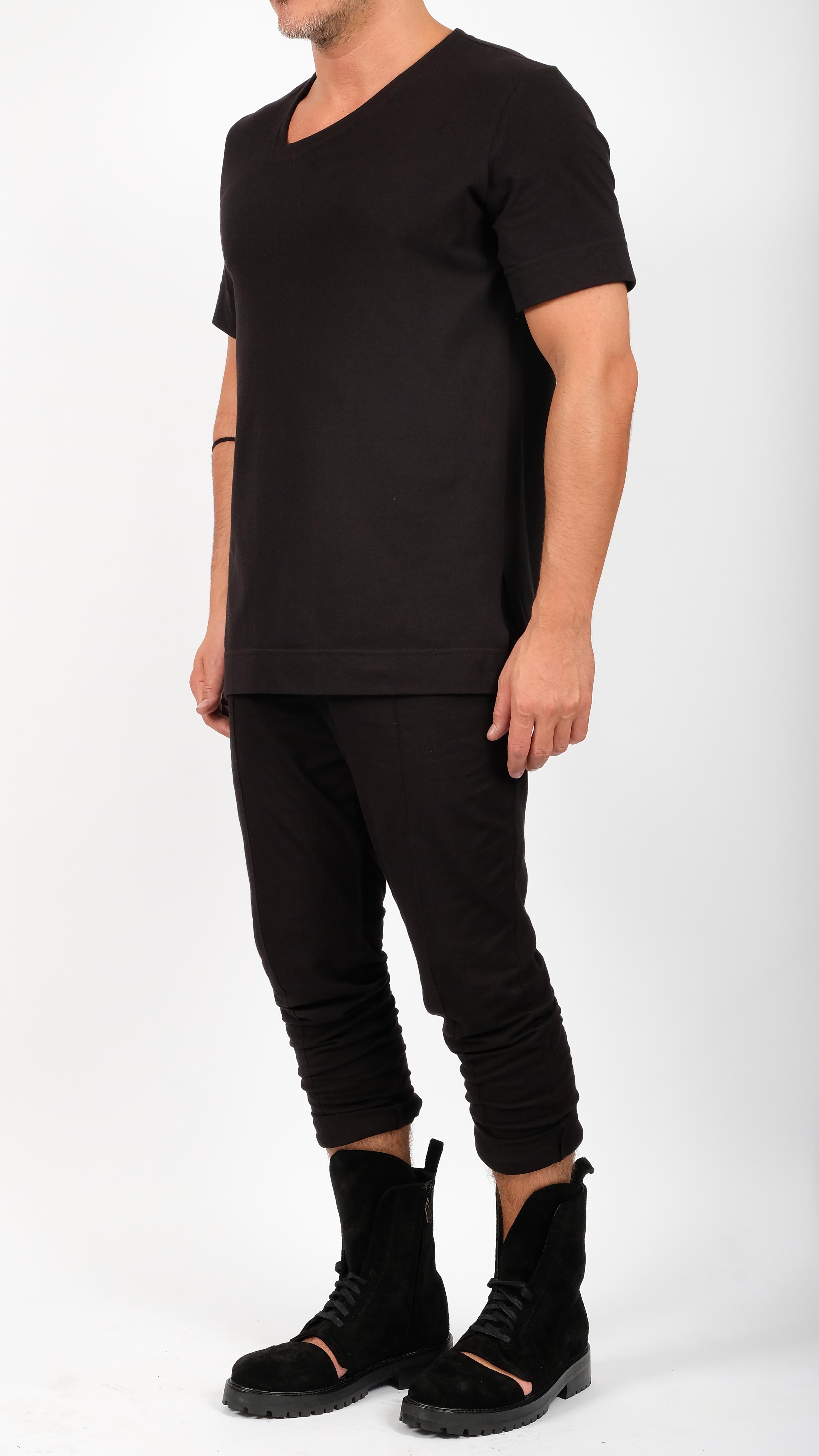 Jersey T Shirt with Side V